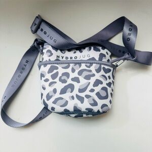 HydroJug Gray Crossbody Bag with Structured Design